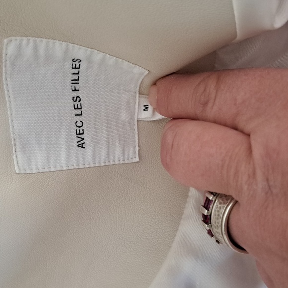 AVEC LES FILLES Floral Print Moto Jacket Size M EUC - Picture 9 of 9